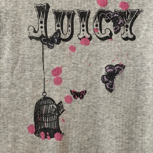 Juicy Couture Gray Tank Top with Pink Accents Size Small - Picture 13 of 17